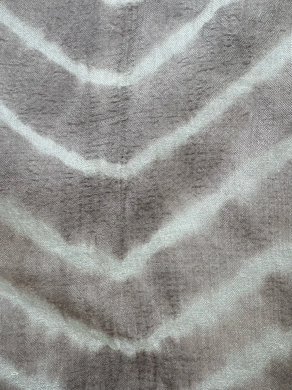 Chicos tie dye Beige & Cream Striped Lightweight Shawl